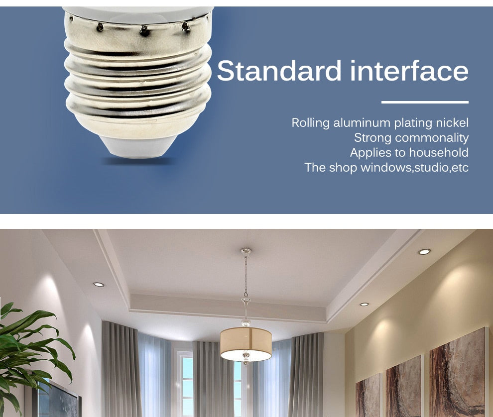 E27 E14 MR16 GU10 LED Bulb 220V COB High Brightness LED Spotlight Bulbs Condenser Lamp for Downlight Energy Saving Home Lighting