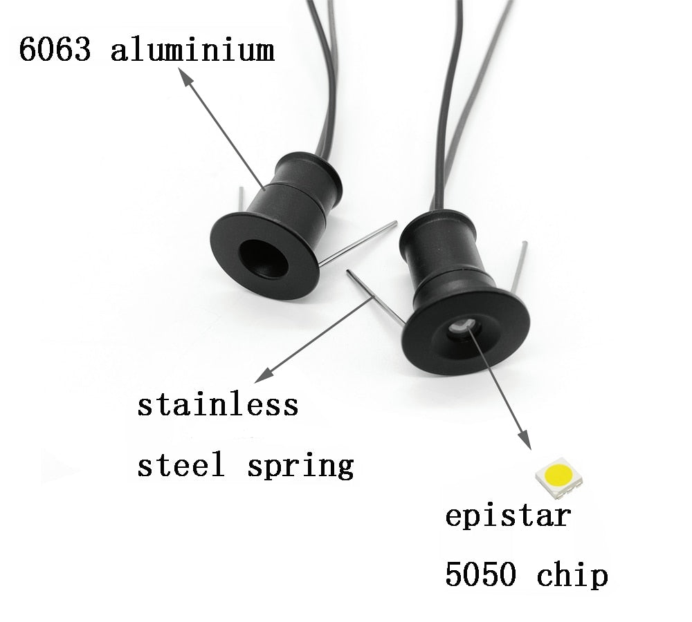 IP65 Mini LED 1W Downlight Spot Light DC12V with IP67 Power Supply Recessed Cabinet Lamp Spotlight Party KTV Ceiling Lighting