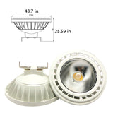 High Quality Super Bright AR111 15W COB LED Downlight AC DC 12V QR111 G53 GU10 LED Bulb light Dimmable led lamp lighting