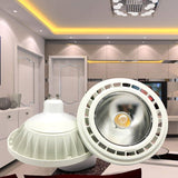 High Quality Super Bright AR111 15W COB LED Downlight AC DC 12V QR111 G53 GU10 LED Bulb light Dimmable led lamp lighting