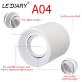 LEDIARY New MR16 GU10 Downlight Frame White Frosted Plastic Recessed Ceiling Downlight Fitting 75mm Cut Hole Anti-glare Design