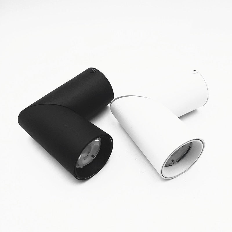 Cylinder Dimmable Rotating Folding LED Downlights 10W 15W 20W COB LED Ceiling Spot Lights AC85-265V LED Wall Lamps Indoor Lighting