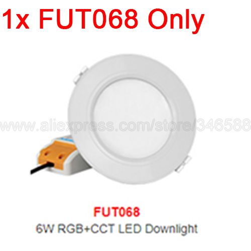 MiBoxer 6W Smart RGB+CCT Downlight with Driver AC85-260V FUT068 2.4G Wireless RF Remote WiFi APP Alexa Google Voice Control