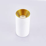 Surface Mounted Cylindrical LED Downlight Gold Reflector 10W 12W 15W LED Ceiling Bulbs Lamp Spot Light LED Downlight AC110-220V
