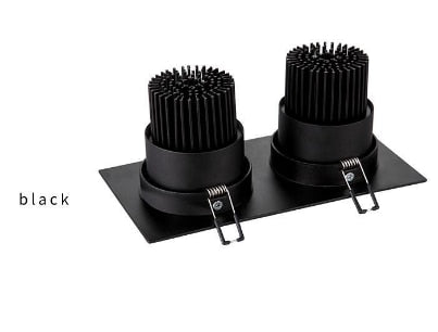 Recessed Double LED Dimmable Downlight COB 7w 9w 12W 24W Spot light decoration Ceiling Lamp AC 110V 220V