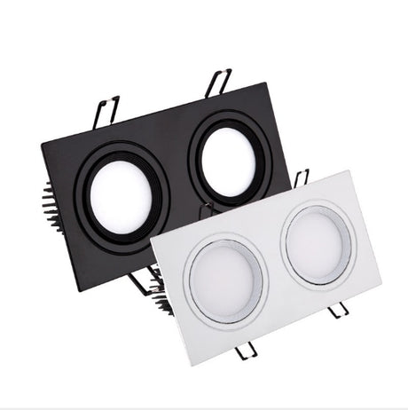 Recessed Double LED Dimmable Downlight COB 7w 9w 12W 24W Spot light decoration Ceiling Lamp AC 110V 220V