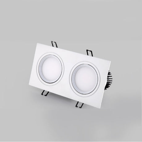 Recessed Double LED Dimmable Downlight COB 7w 9w 12W 24W Spot light decoration Ceiling Lamp AC 110V 220V