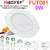 MiBoxer FUT061 9W Smart RGB+CCT LED Recessed Ceiling Downlight AC100-240V Support 2.4G RF Remote WiFi APP Voice Control