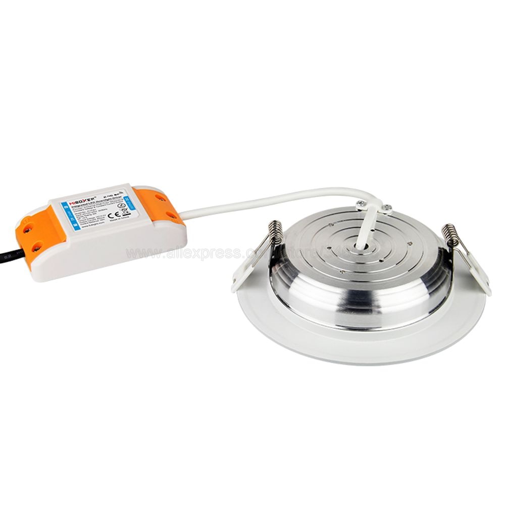 MiBoxer FUT061 9W Smart RGB+CCT LED Recessed Ceiling Downlight AC100-240V Support 2.4G RF Remote WiFi APP Voice Control