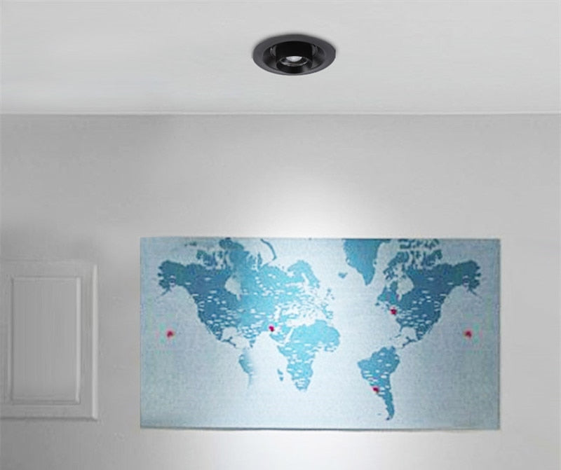 Dimmable Recessed LED Downlights 6W 9W 12W 15W 18W 20W 24W COB Ceiling Spot Lights AC85~265V Background Lamps Indoor Lighting