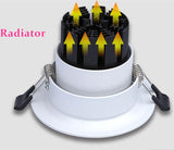 Dimmable Recessed LED Downlights 6W 9W 12W 15W 18W 20W 24W COB Ceiling Spot Lights AC85~265V Background Lamps Indoor Lighting