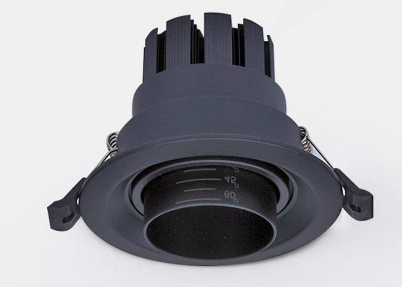 Dimmable Recessed LED Downlights 6W 9W 12W 15W 18W 20W 24W COB Ceiling Spot Lights AC85~265V Background Lamps Indoor Lighting