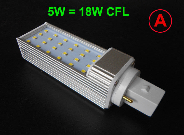 LED G24 AC85-265V led bulb Lamp real power 5W 7W 9W 10W 11W 12W 13W 14W SMD5730 5050 2835 downlight bulb