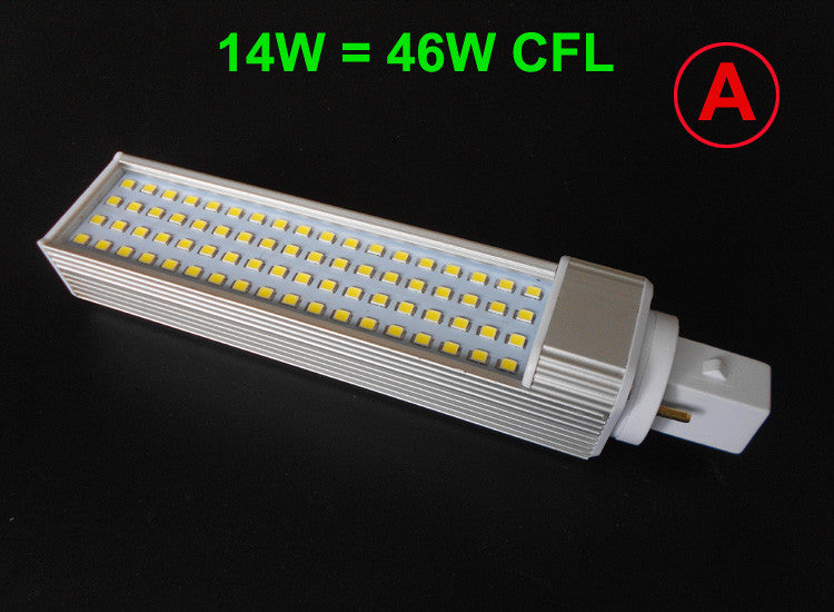 LED G24 AC85-265V led bulb Lamp real power 5W 7W 9W 10W 11W 12W 13W 14W SMD5730 5050 2835 downlight bulb