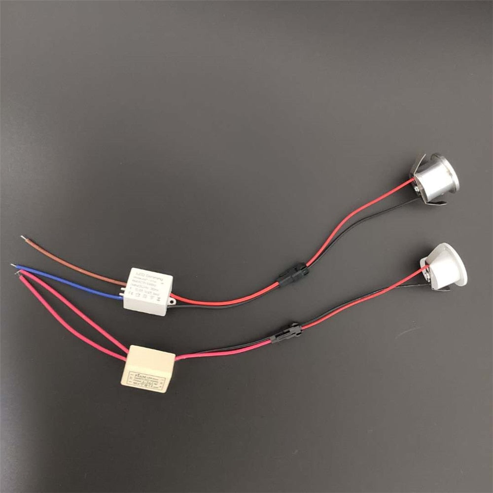 led mini sopt light 1w dimmable downlight Recessed 110v 220v silver/black spots led plafond encastrable