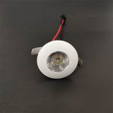 led mini sopt light 1w dimmable downlight Recessed 110v 220v silver/black spots led plafond encastrable