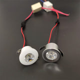 led mini sopt light 1w dimmable downlight Recessed 110v 220v silver/black spots led plafond encastrable