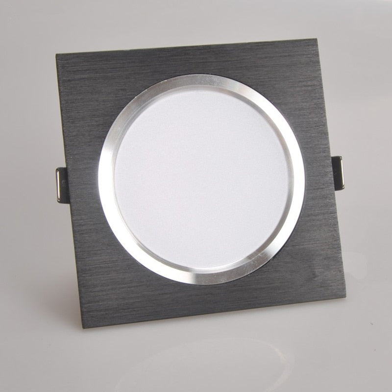 Ultra Thin LED Downlight Recessed 6w 9w 12w Celing Light 220v Square lights Lamps LED Panel Downlight for Kitchen/Home/Office