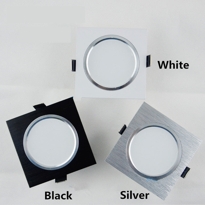 Ultra Thin LED Downlight Recessed 6w 9w 12w Celing Light 220v Square lights Lamps LED Panel Downlight for Kitchen/Home/Office