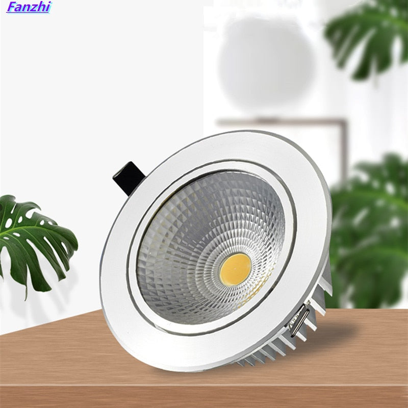 Super Bright Dimmable Recessed Sconces LED COB Downlights 3W 5W 7W 12W 15W 20W LED Spot Lights AC85-265V LED Ceiling Lamp Decora