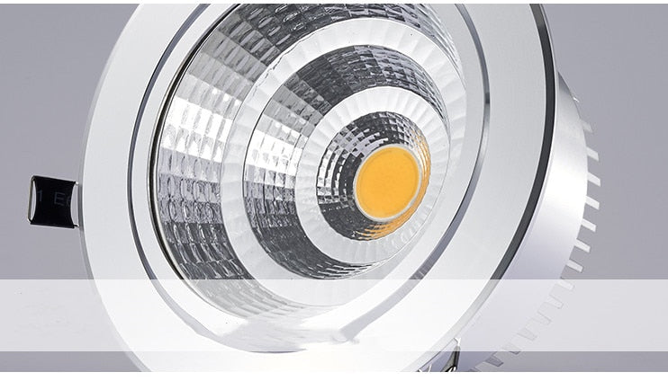 Super Bright Dimmable Recessed Sconces LED COB Downlights 3W 5W 7W 12W 15W 20W LED Spot Lights AC85-265V LED Ceiling Lamp Decora