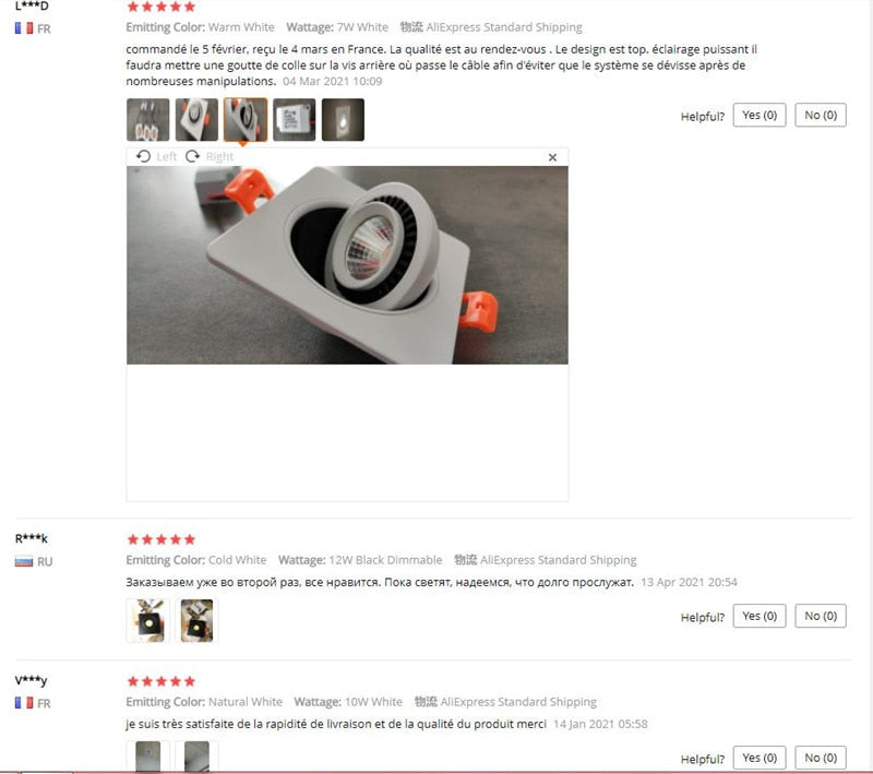 Round shape 360 Angle Adjustable LED COB Recessed Downlight Black/White 9W 12W 15W LED Ceiling Spot Light Pic Background Focos