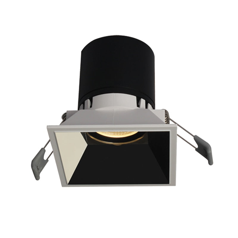 Aisilan LED square embedded spotlights home villas Narrow Border lamp downlights ceiling openings ceiling lights CRI 93