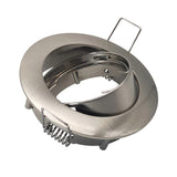 Sand Nickel Round Recessed LED Ceiling Downlight Adjustable GU10/MR16 Lamp Socket Holder Mounting Fitting Spot Lights Frame Base