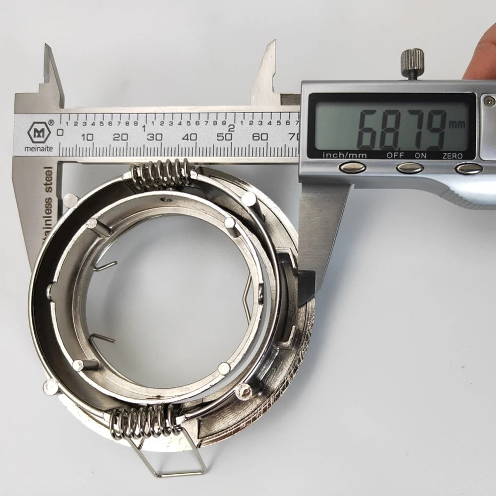 Sand Nickel Round Recessed LED Ceiling Downlight Adjustable GU10/MR16 Lamp Socket Holder Mounting Fitting Spot Lights Frame Base