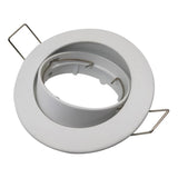 Sand Nickel Round Recessed LED Ceiling Downlight Adjustable GU10/MR16 Lamp Socket Holder Mounting Fitting Spot Lights Frame Base