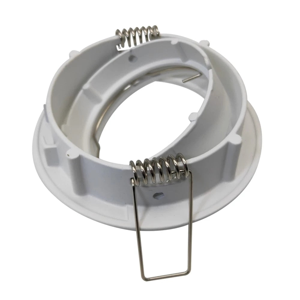 Sand Nickel Round Recessed LED Ceiling Downlight Adjustable GU10/MR16 Lamp Socket Holder Mounting Fitting Spot Lights Frame Base