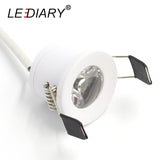 LEDIARY White Mini LED Downlight 27mm Cut Hole Under Cabinet Spot Light 1.5W for Jewelry Display Ceiling Recessed Lamp 100V-240V