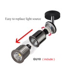 Surface Mounted 360° Rotatable LED Ceiling Track Downlight 5W 7W 9W 12W 15W GU10 Bulb Replaceable Spot Light