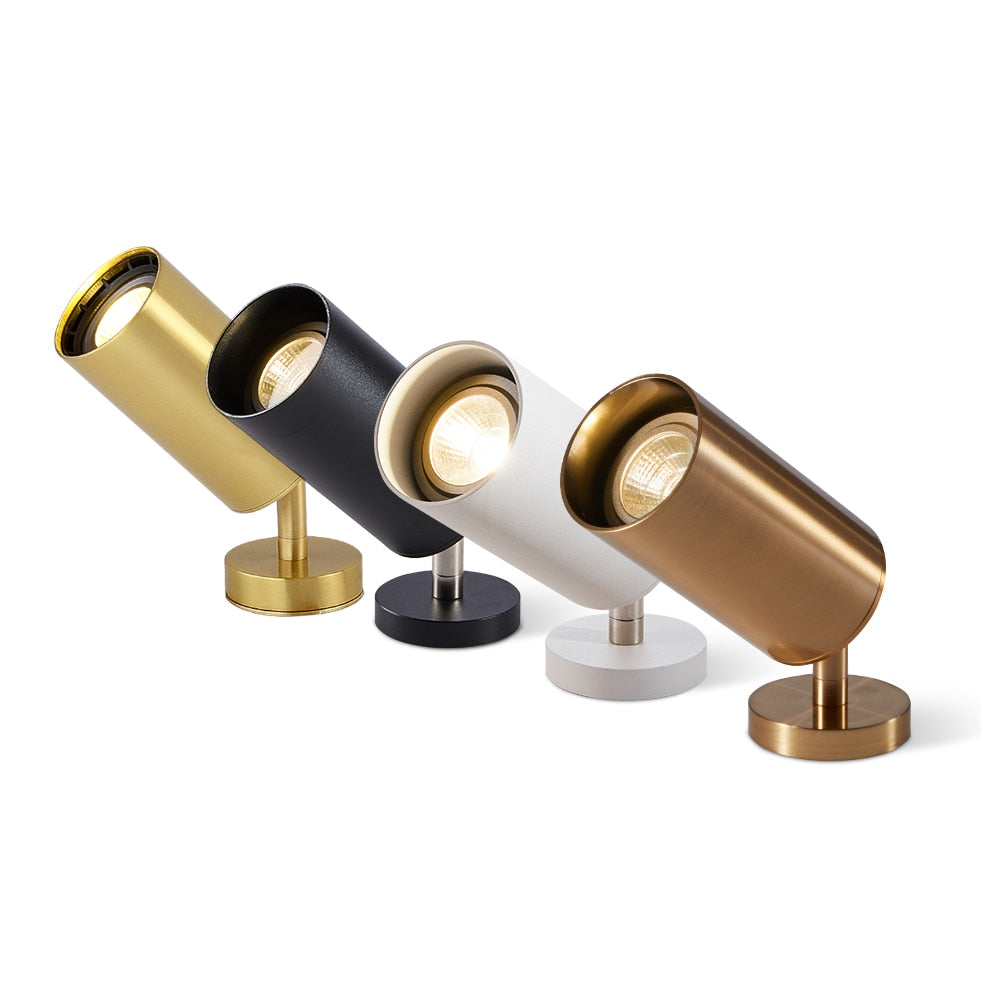 Surface Mounted 360° Rotatable LED Ceiling Track Downlight 5W 7W 9W 12W 15W GU10 Bulb Replaceable Spot Light