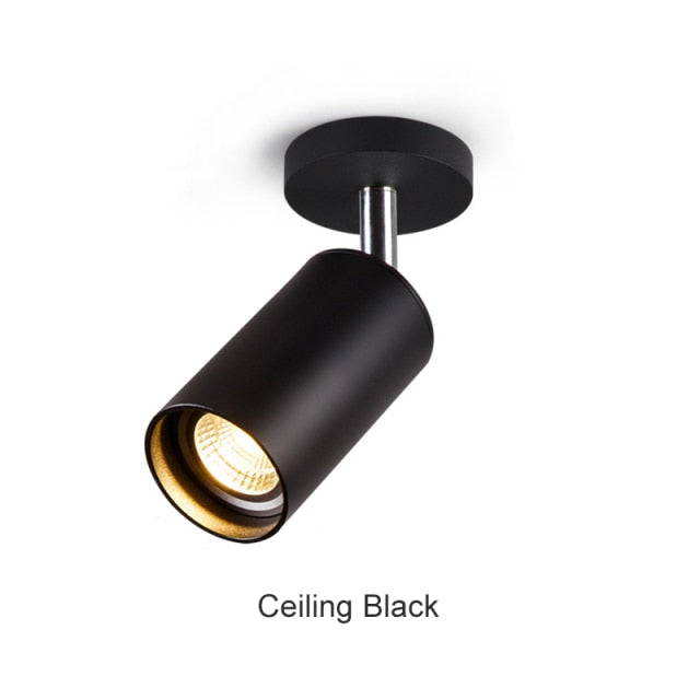 Surface Mounted 360° Rotatable LED Ceiling Track Downlight 5W 7W 9W 12W 15W GU10 Bulb Replaceable Spot Light