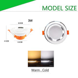 Downlight 10Pcs 3w 5w spot led lights 3000k 4500K 6000K AC 220V-240V led Downlight Kitchen living room Indoor recessed lighting