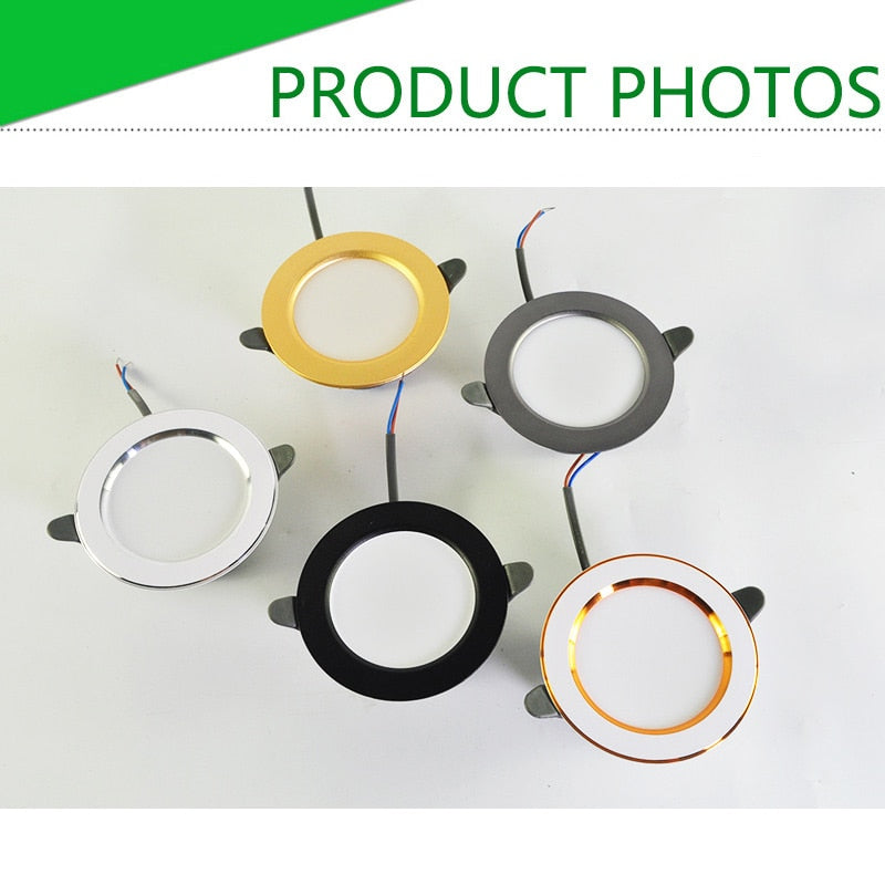 Downlight 10Pcs 3w 5w spot led lights 3000k 4500K 6000K AC 220V-240V led Downlight Kitchen living room Indoor recessed lighting