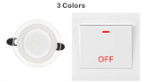 LED Downlight 3 Colors Changeable 6W LED Lamp 220V 230V 240V Spotlight Recessed Round Panel Light Indoor Lighting Downlight