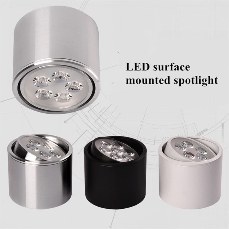 Dimmable 1pcs 6W 10W 14W 18W 24W led spot downlight High Power LED Ceiling Spot Light Kitchen Bathroom LED Downlights AC85-265V