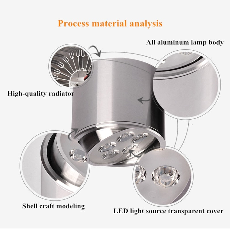 Dimmable 1pcs 6W 10W 14W 18W 24W led spot downlight High Power LED Ceiling Spot Light Kitchen Bathroom LED Downlights AC85-265V