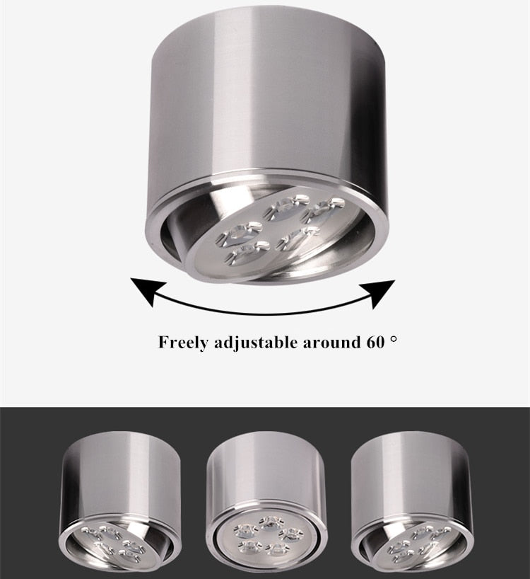 Dimmable 1pcs 6W 10W 14W 18W 24W led spot downlight High Power LED Ceiling Spot Light Kitchen Bathroom LED Downlights AC85-265V