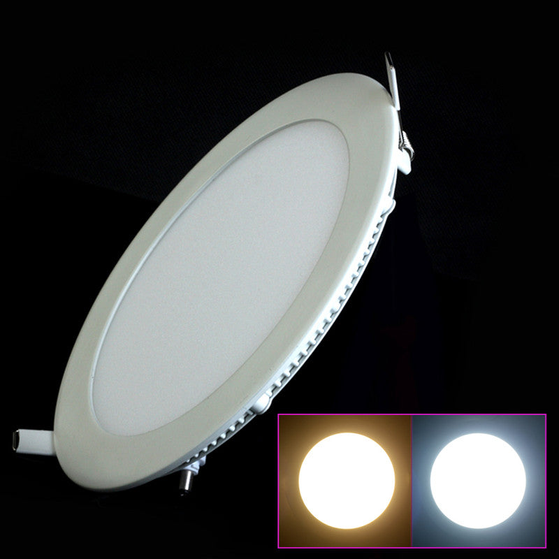 LED Downlight 4W 6W 9W 12W 15W 25W Round Ultrathin SMD 2835 Power Driver Ceiling Panel Lights Cool/Natural/Warm White Dimmable