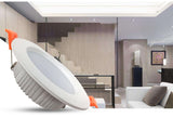 Ultra Bright Round LED Downlight 3W 5W 7W 9W 12W 15W 18W 24W 30W Aluminum AC110V 220V LED Down Light Ceiling Recessed Spot Light