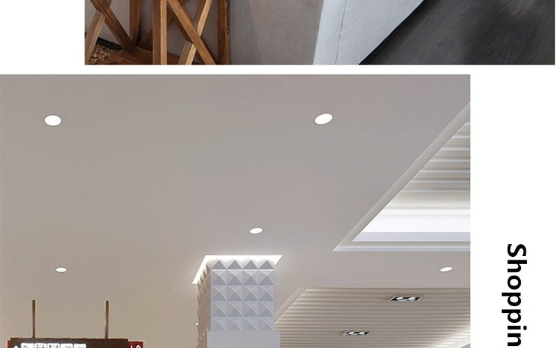 Ultra Bright Round LED Downlight 3W 5W 7W 9W 12W 15W 18W 24W 30W Aluminum AC110V 220V LED Down Light Ceiling Recessed Spot Light