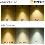 Dimmable E27 par20 LED light Zoom Spotlight Angle adjustment  cob ceiling 7w 12w dining/living room bar cafe LED downlight