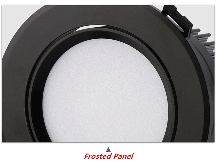 Dimmable LED COB Spotlight Ceiling lamp AC85-265V 5w 7w 9w 12w 15w Aluminum recessed downlight round led panel light Indoor lighting