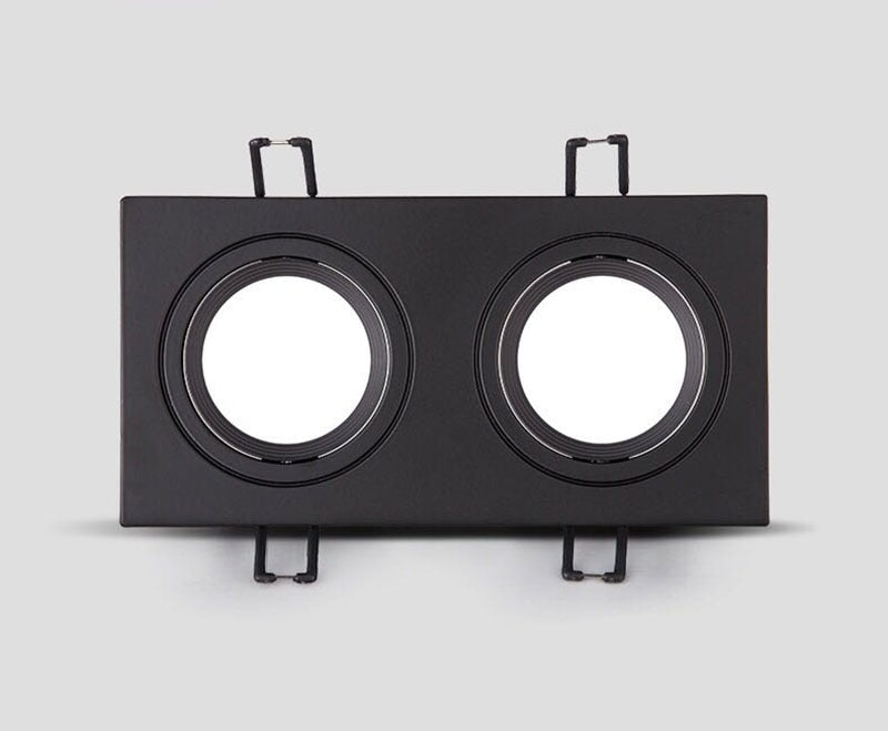 Dimmable black LED downlight COB spotlight ceiling light grid light AC110V 220V 7W 9W 12W 14W 18W 24W recessed square led panel