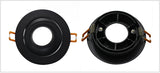 LEDIARY Black LED Downlights GU5.3 GU10 Fitting 90-265V Recessed Ceiling Spot Lamp Frame Bulb Changeable 75MM 90MM Cut Hole