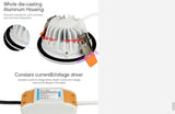 MIBOXER FUT063/FUT068/FUT069 6W 15W LED Downlight RGB+CCT Waterproof LED Ceiling Spotlight 2.4ghz remote smartphone APP control