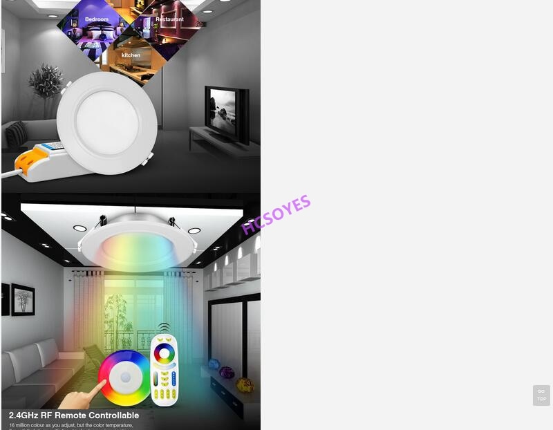 MIBOXER FUT063/FUT068/FUT069 6W 15W LED Downlight RGB+CCT Waterproof LED Ceiling Spotlight 2.4ghz remote smartphone APP control